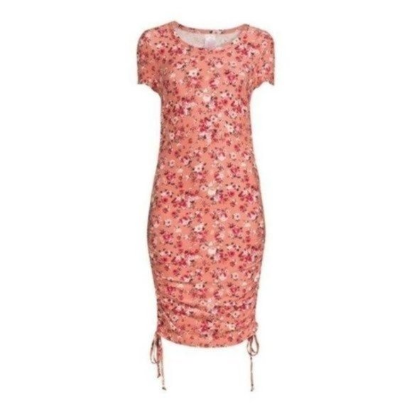 Floral Bodycon Dress with Mask‎ M Juniors 7-9 NWT - Picture 1 of 13